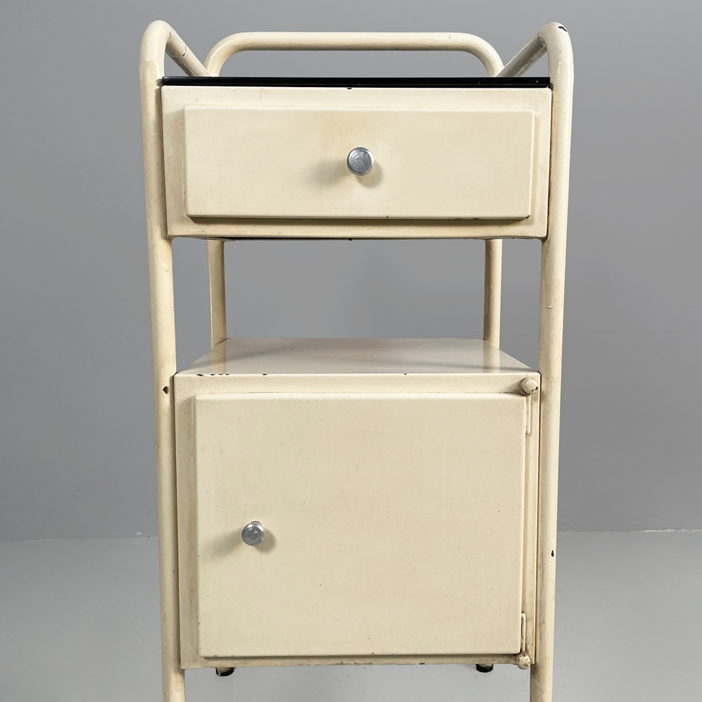 Sideboard in ferro e vetro, 1940 ca.