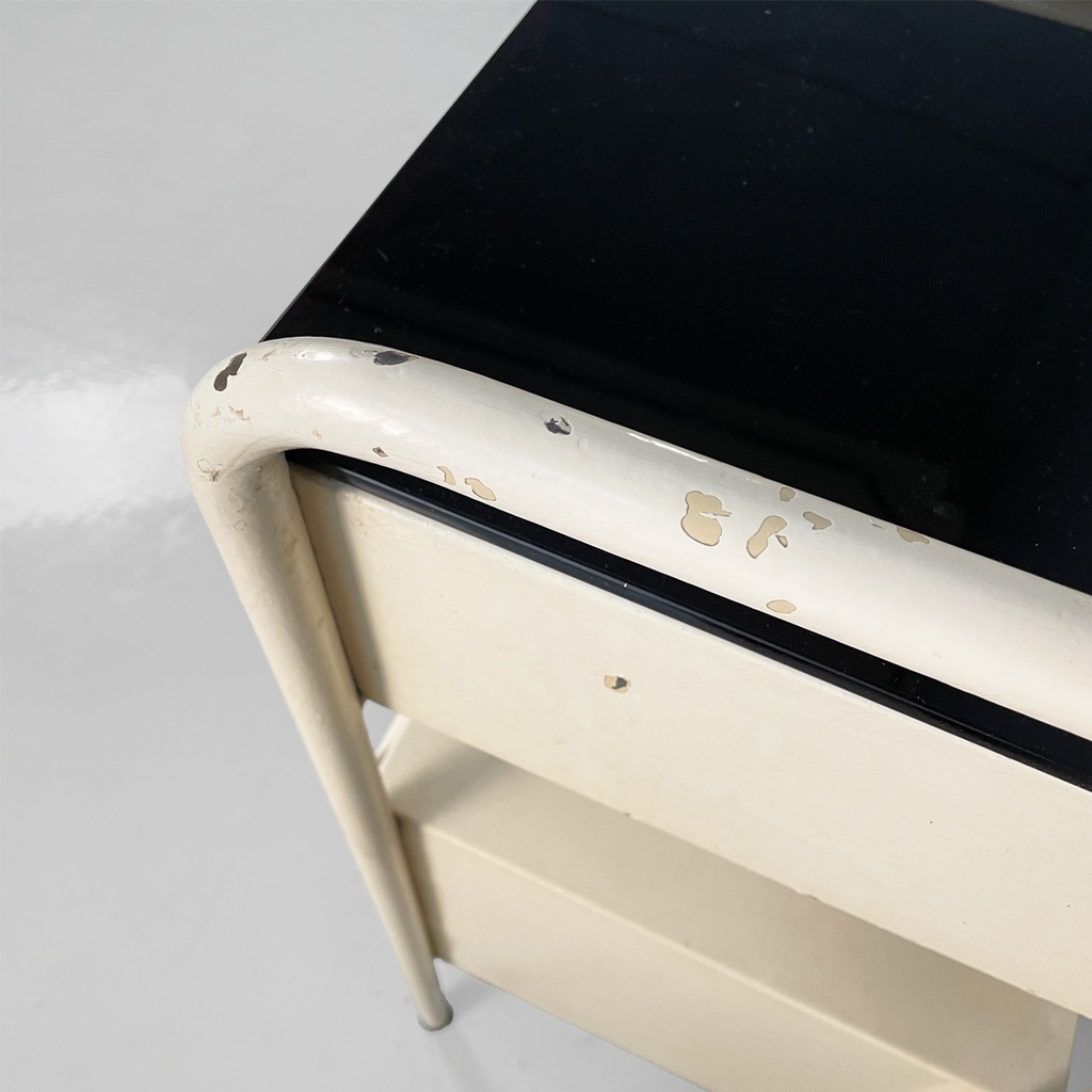 Sideboard in ferro e vetro, 1940 ca.