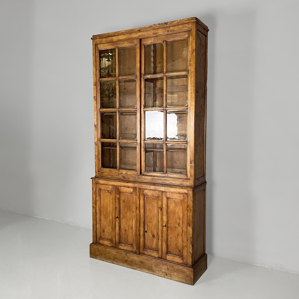 Credenza in legno e vetro, 1930 ca. 