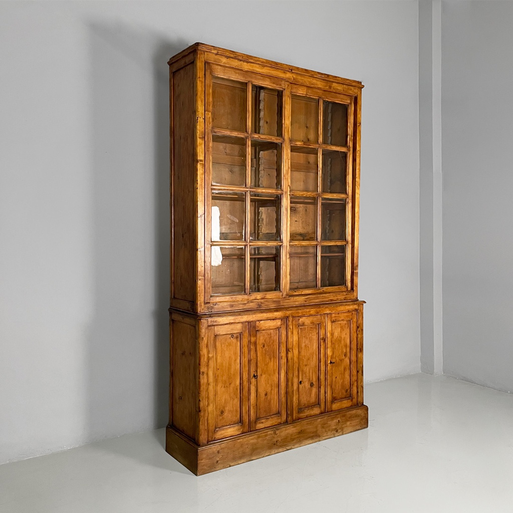 Credenza in legno e vetro, 1930 ca. 