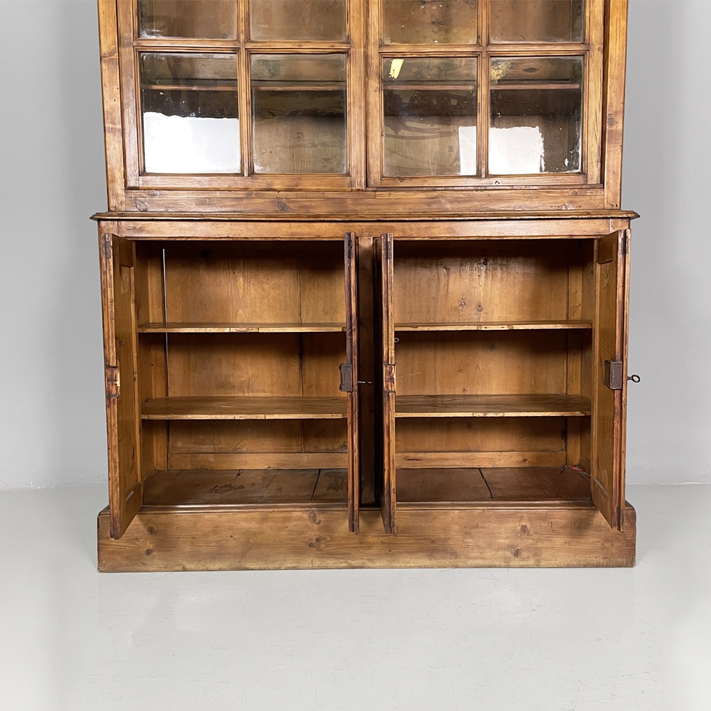 Credenza in legno e vetro, 1930 ca. 