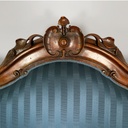 Divano in legno e tessuto, 1930 ca. 