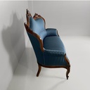 Divano in legno e tessuto, 1930 ca. 