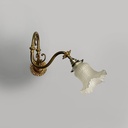 Applique in ottone e vetro, 1930 ca.