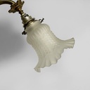 Applique in ottone e vetro, 1930 ca.