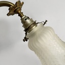 Applique in ottone e vetro, 1930 ca.