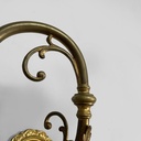 Applique in ottone e vetro, 1930 ca.