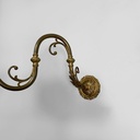 Applique in ottone e vetro, 1930 ca.