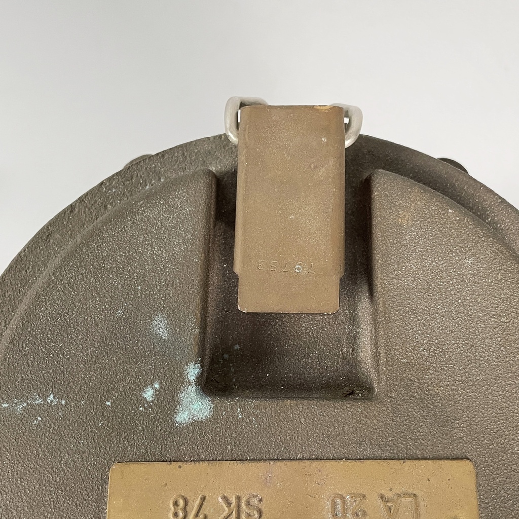 Lampada da nave in legno, vetro e metallo, 1950 ca.