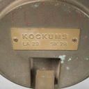 Lampada da nave in legno, vetro e metallo, 1950 ca.