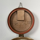 Lampada da nave in legno, vetro e metallo, 1950 ca.