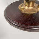 Lampada da nave in legno, vetro e metallo, 1950 ca.
