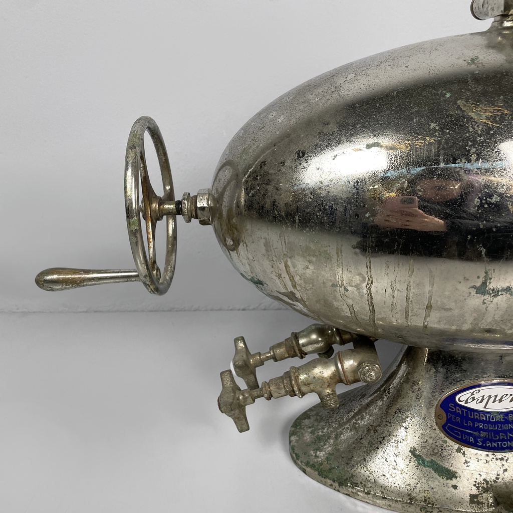 Distributore di selz in acciaio, 1930 ca.