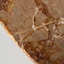 Tavolo da pranzo in legno e marmo, 1930 ca. 