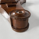 Tavolo da pranzo in legno e marmo, 1930 ca. 