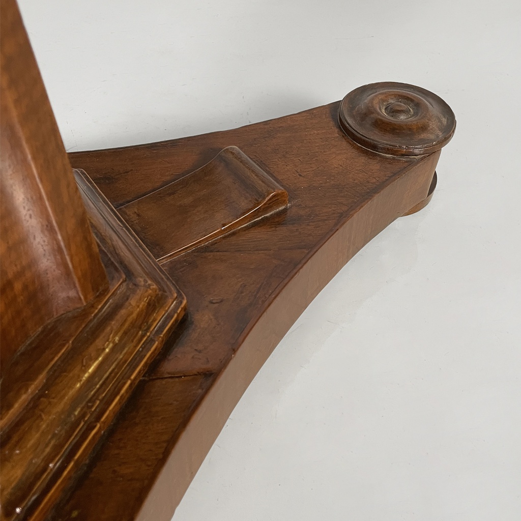 Tavolo da pranzo in legno e marmo, 1930 ca. 