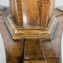 Tavolo da pranzo in legno e marmo, 1930 ca. 