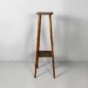 Piedistallo in pelle e bambù, 1930 ca.