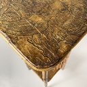 Piedistallo in pelle e bambù, 1930 ca.