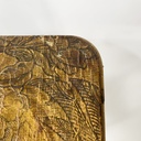 Piedistallo in pelle e bambù, 1930 ca.