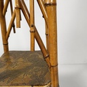 Piedistallo in pelle e bambù, 1930 ca.