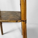 Piedistallo in pelle e bambù, 1930 ca.