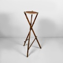 Piedistallo in pelle e bambù, 1930 ca.