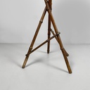 Piedistallo in pelle e bambù, 1930 ca.