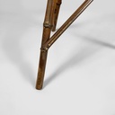 Piedistallo in pelle e bambù, 1930 ca.