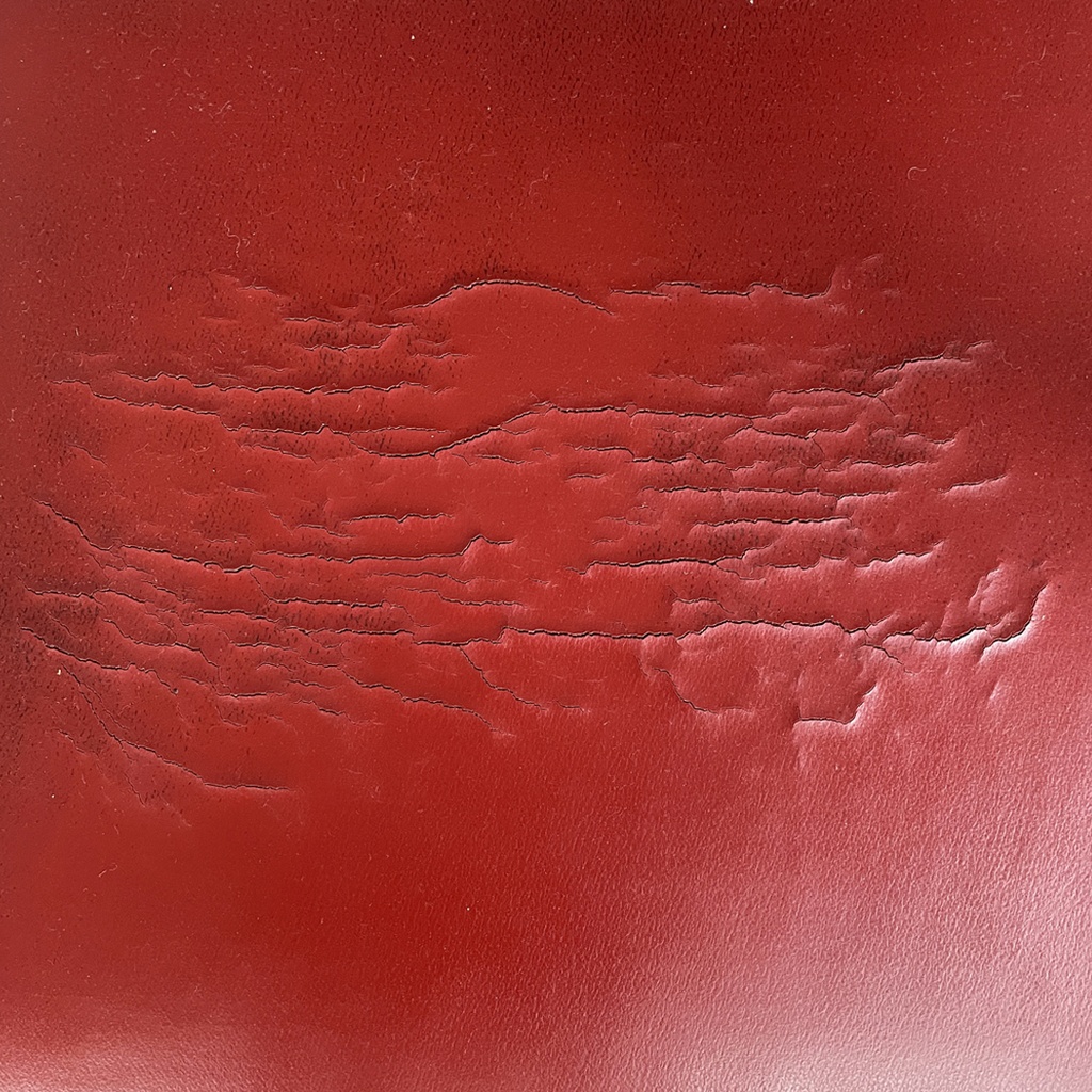 Sedie in alluminio e sky rosso, 1930 ca.