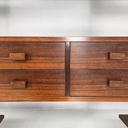 Libreria in legno e metallo, 1960 ca.