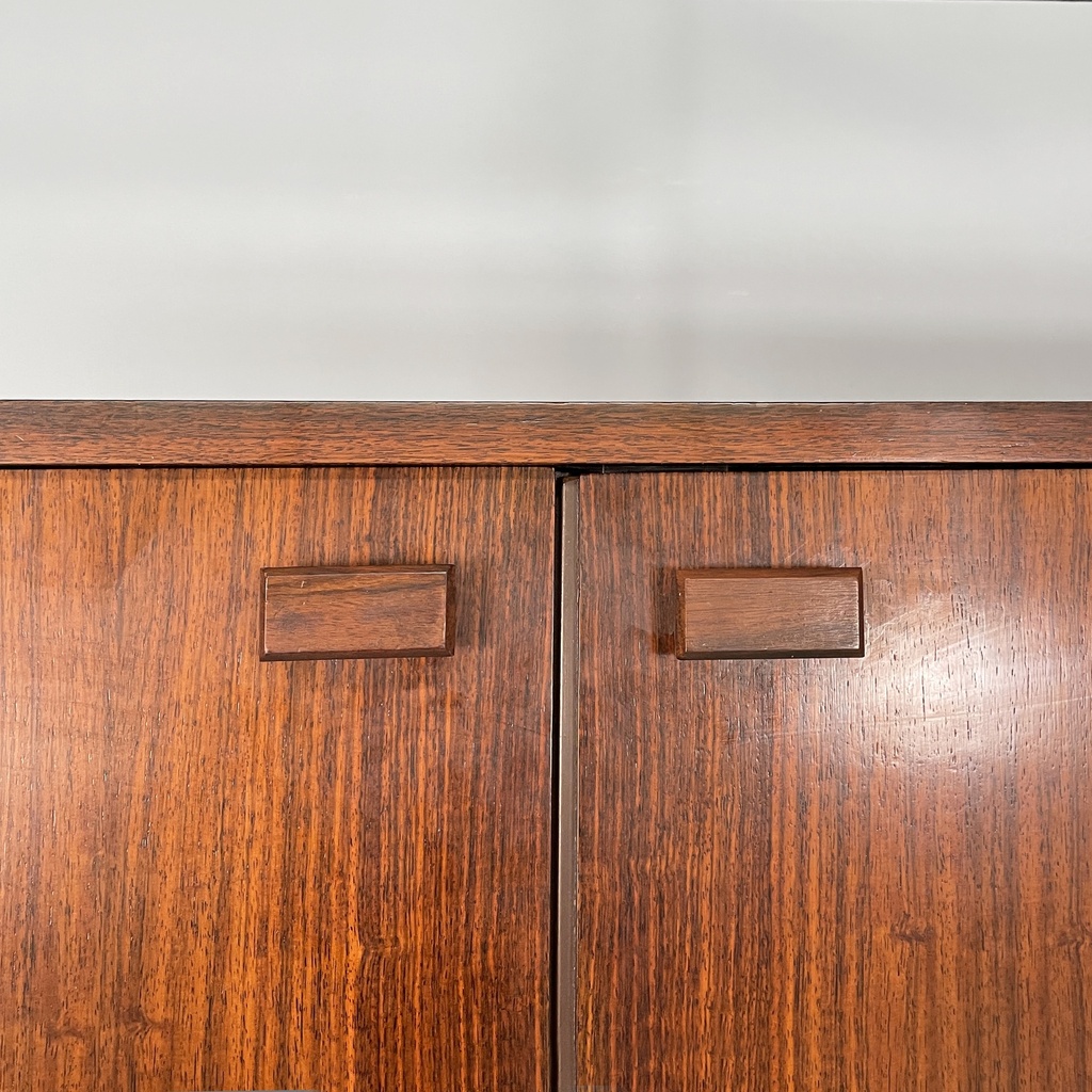 Libreria in legno e metallo, 1960 ca.