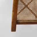 Sedia a pozzetto in legno e paglia, 1930 ca.