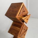 Cassettiera in legno massello, 1980 ca.