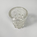 Vaso in vetro lavorato, 1950 ca.