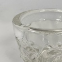 Vaso in vetro lavorato, 1950 ca.