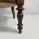 Divano in tessuto e legno, 1930 ca.