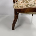 Divano in tessuto e legno, 1930 ca.