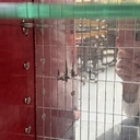 Mobile bar con lampada in legno, vetro e specchio, 1930 ca.