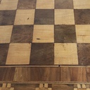 Tavolo scacchiera in legno, 1930 ca.