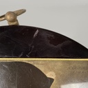 Tavolo da caffè in ottone, 1950 ca. 