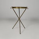 Tavolo da caffè in ottone, 1950 ca. 