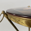 Tavolo da caffè in ottone, 1950 ca. 