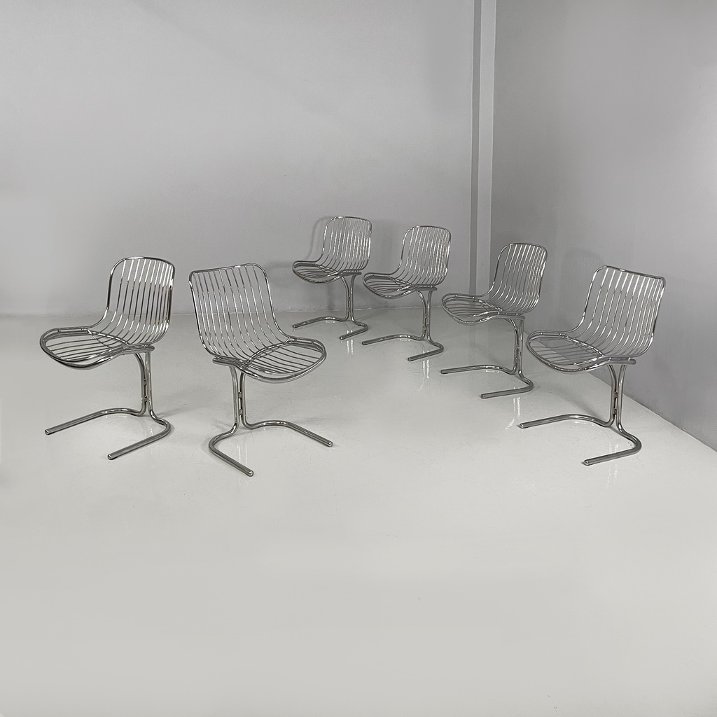 Sedie in acciaio, 1970 ca.