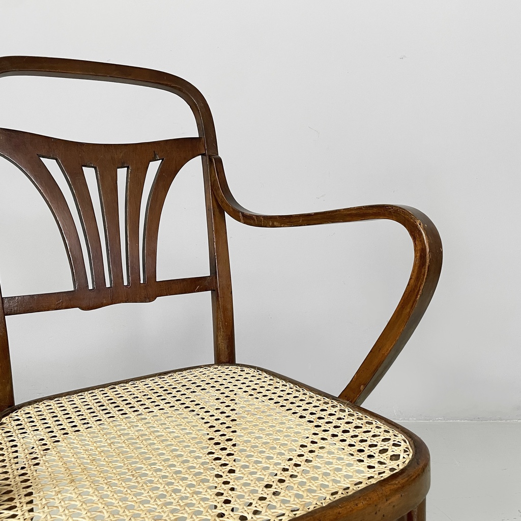 Sedia in paglia e legno, 1930 ca.