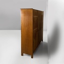 Sideboard con cassetti in legno e vetro, 1940 ca.