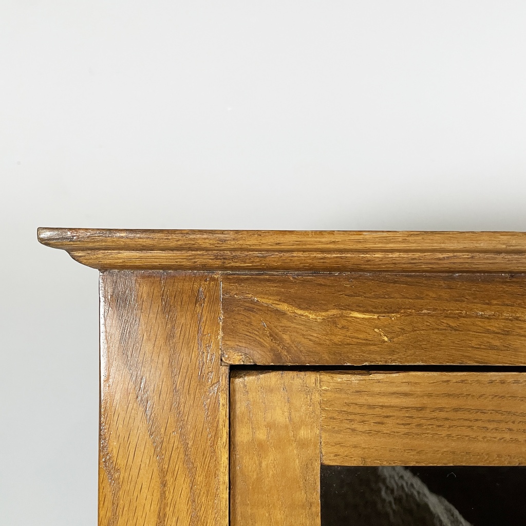 Sideboard con cassetti in legno e vetro, 1940 ca.