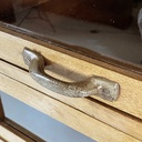 Sideboard con cassetti in legno e vetro, 1940 ca.