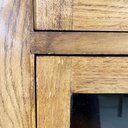 Sideboard con cassetti in legno e vetro, 1940 ca.