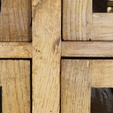 Sideboard con cassetti in legno e vetro, 1940 ca.